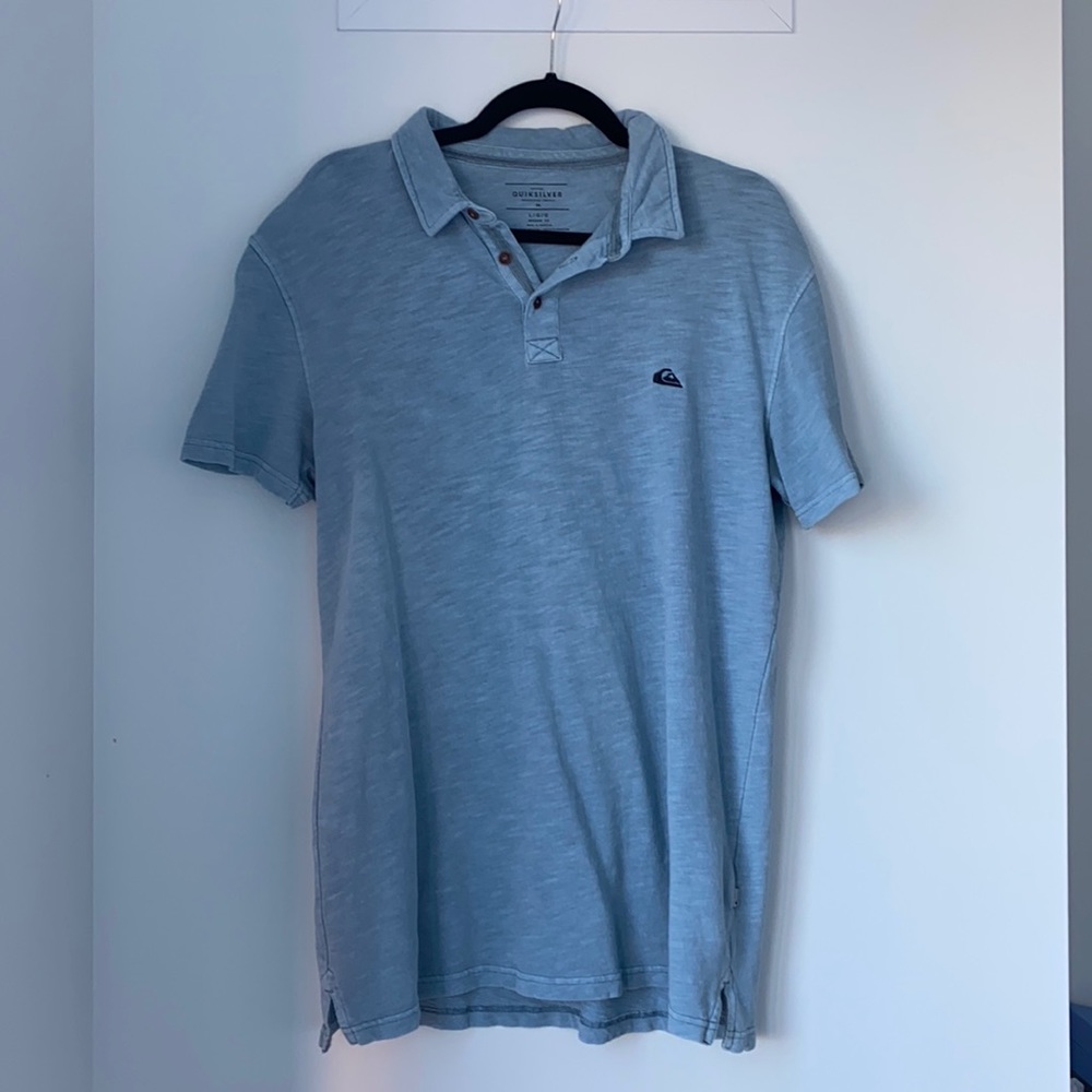 Men’s: baby blue quick silver large polo
